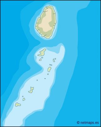 st vincent and the grenadines illustrator map