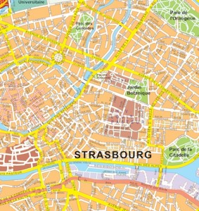 Strasbourg vector map