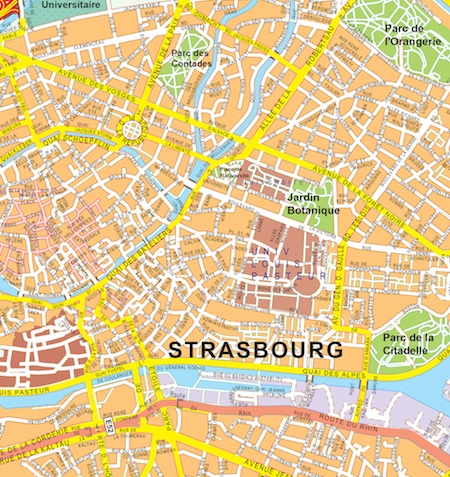 strasbourg vector map