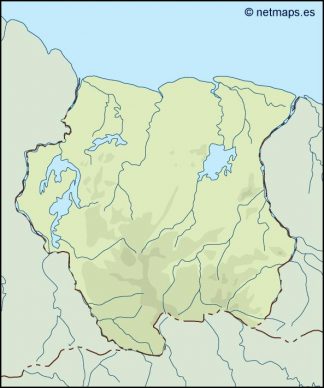 surinam illustrator map