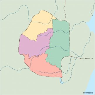 swaziland blind map