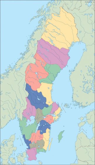sweden blind map