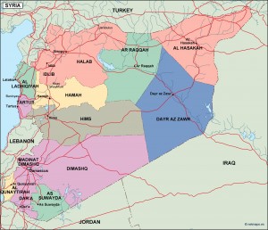 syria political map