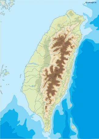 taiwan illustrator map