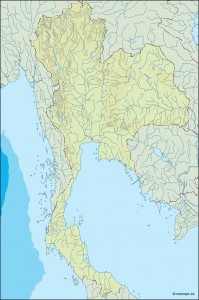 thailand illustrator map