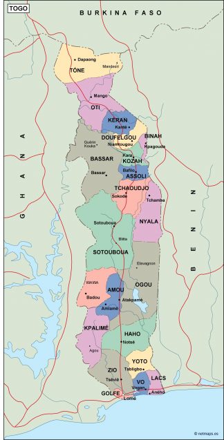 togo political map
