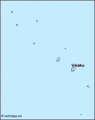 tuvalu vector map