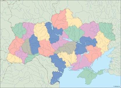 ukraine blind map
