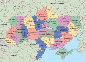 ukraine political map