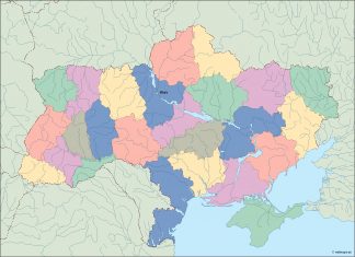 ukraine vector map