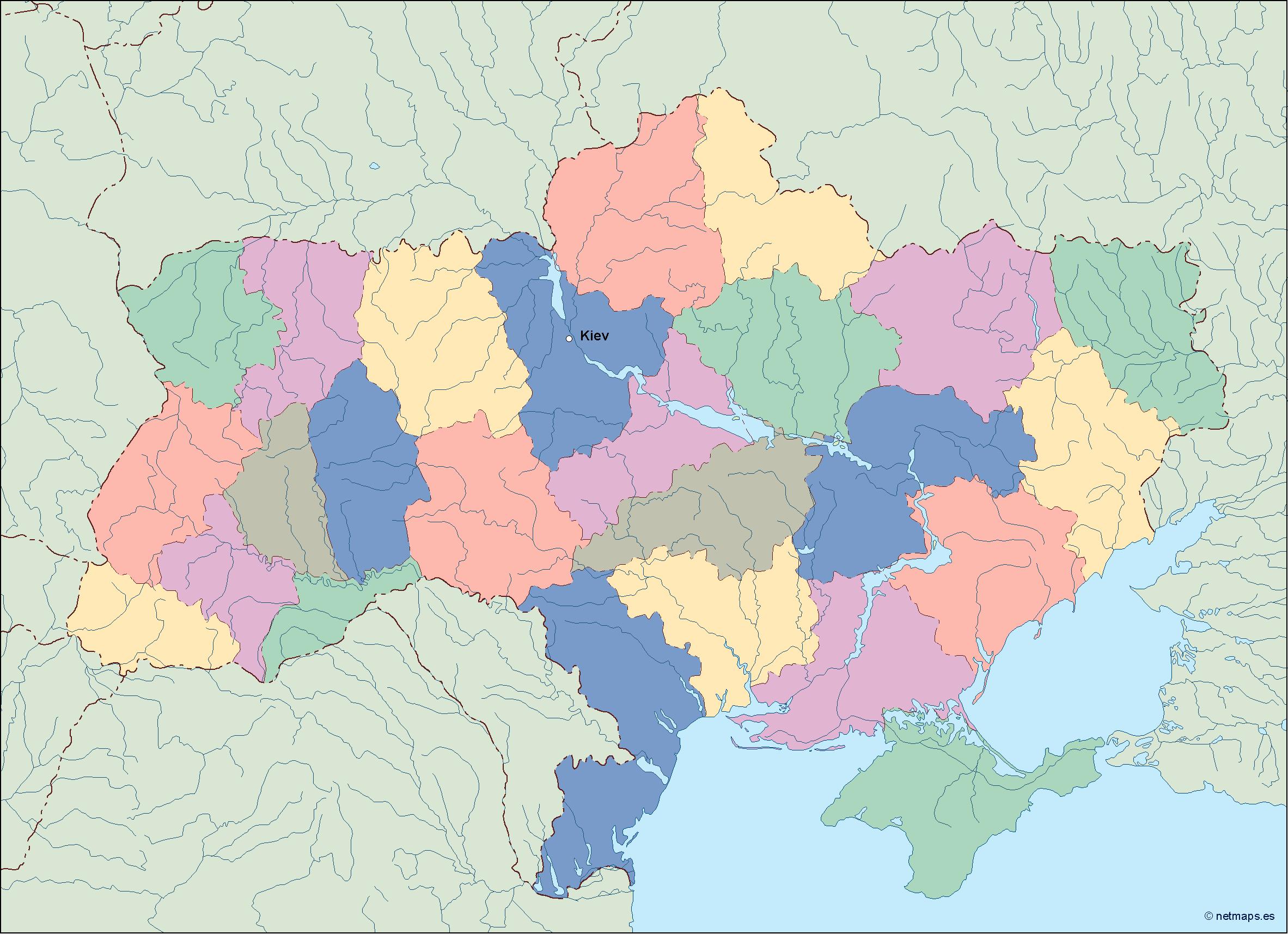 Ukraine Vector Maps Illustrator Vector Maps - Gambaran