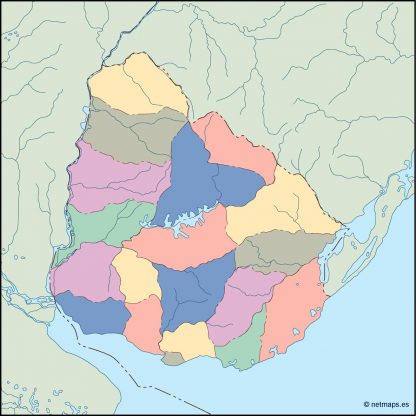 uruguay blind map