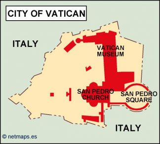 vatican political map