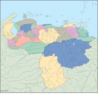 venezuela blind map
