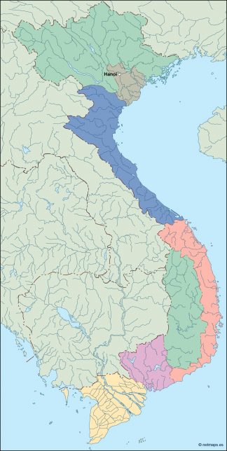 vietnam vector map