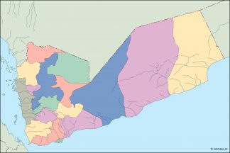 yemen blind map