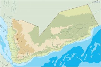 yemen illustrator map