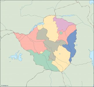 zimbabwe blind map