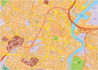 Belfast vector map