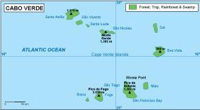 Cap Verde vegetation map