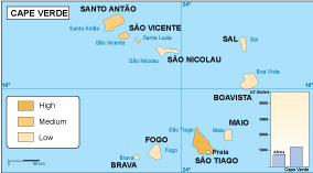 Cape Verde economic map
