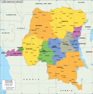 Congo Dem Rep EPS map