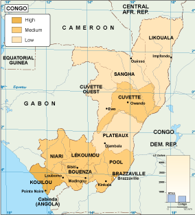 Congo economic map
