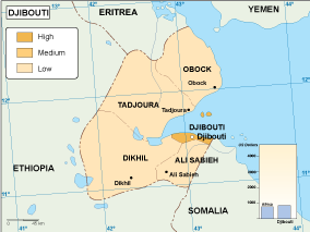 Djibouti economic map