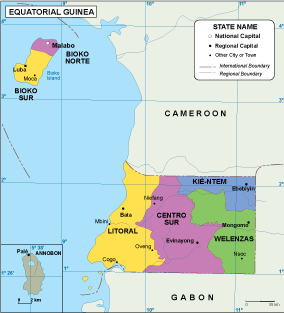 Equatorial Guinea EPS map