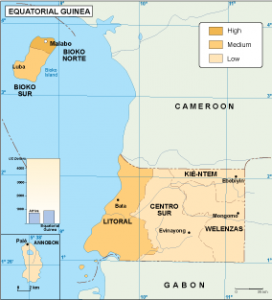 Equatorial Guinea economic map