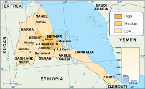 Eritrea economic map