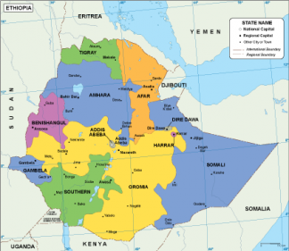 Ethiopia EPS map