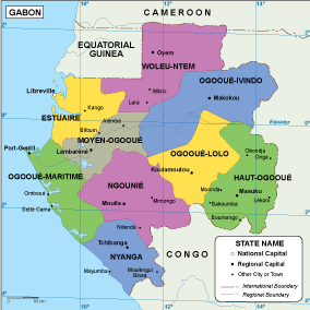 Gabon EPS map