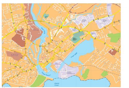 Galway vector map