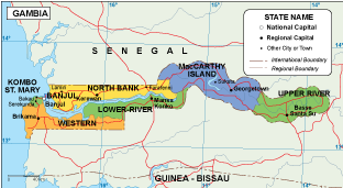 Gambia EPS map