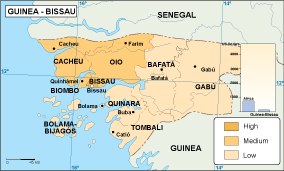 Guinea Bissau economic map