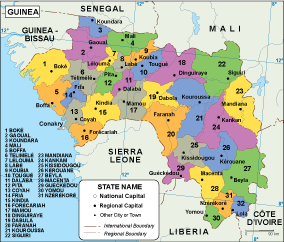 Guinea EPS map