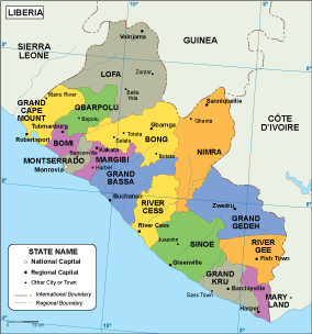 Liberia EPS map