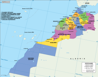 Morocco EPS map