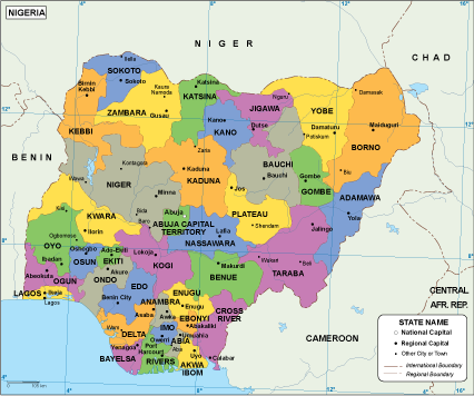 Nigeria EPS map