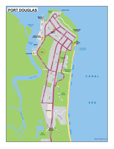 Port Douglas EPS map