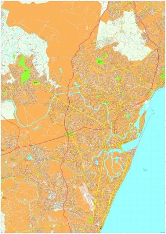 Recife vector map