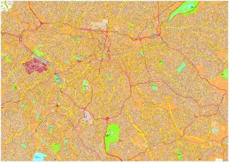 Sao Paulo vector map