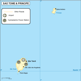 Sao Tome e Principe transportation map