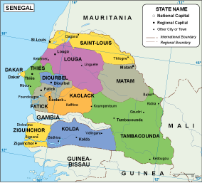 Senegal EPS map