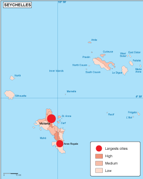 Seychelles population map