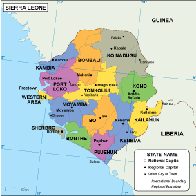 Sierra Leona EPS map