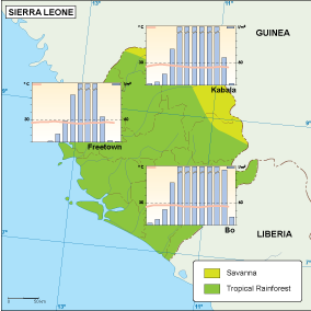 Sierra Leona climate map