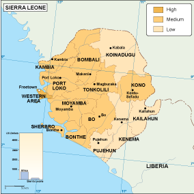 Sierra Leone economic map