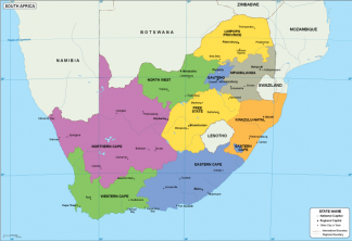 South Afriaca EPS map
